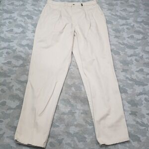 Rockies Pants Womens 20 Beige Pockets Pleated Western Cowgirl Rodeo
